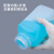级500ML毫升大口方形塑料瓶HDPE带盖加厚密封空瓶四方塑料瓶 250ml半透明-蓝盖款（配内盖）