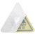 稳斯坦 WST063 安全警示贴 (10张) 警告牌标志 PVC不干胶贴纸 标识牌 当心高温12x12cm