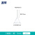 高硼硅玻璃加厚漏斗长颈锥形三角漏斗教学科研实验室用大小口 湘玻 玻璃漏斗 短颈75mm 1个