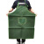 安巧象 劳保加厚帆布围裙搬运焊工焊接耐用隔热 绿帆布包边围裙（带兜） 
