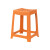 茶花（CHAHUA）塑料凳子加厚板凳时尚方凳客厅塑料成人条纹家用防滑高凳餐桌椅凳 高凳【奶咖色】46.6cm 【10只装】