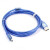 汇川PLC编程下载线H1S H3U H5U调试线信号数据连接线 H2U-USB-CAB 蓝色磁环+编制屏蔽 1.5m