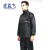 宏益飞 外卖安保雨衣 劳保雨衣 分体式 成人套装 涤塔夫材质 藏青黑-牛津布 XL 两套装