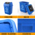 鸣固 ZJ4846分类塑料垃圾桶 摇盖式 户外环卫垃圾箱 办公摇盖桶 10L带盖红色（有害垃圾）