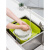 惢琪 洗水果盆洗菜盆沥水篮塑料大号厨房可移动水槽洗碗 1ml 白色洗菜盆
