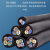 奔辉 国标JHS3芯防水橡套软电缆潜水泵线 户外水下电源线 黑色1米价格 3*6平方