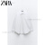 ZARA24春季新品 TRF 女装 风衣面料宽松衬衫 1957004 250 白色 XS (160/80A)