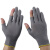 手套劳保耐磨工作布女干活透气薄款双半指男工地干活薄尼龙超薄 灰色半指尼龙手套（12双） M
