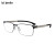 ic!berlin 眼镜德国薄钢男士超轻近视眼镜框Toru N black pearl 57mm