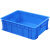 塑料周转箱长方形带盖物流中转筐加厚胶盒红黄蓝白收纳整理箱  箱 单箱 外径440.330.100