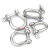 适用国标304不锈钢d型弓形卸扣u型环起重吊环吊装工具卸扣连接口 M20 弓形卸扣(1个)