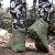 RZWOLF高帮马丁靴男款作战术军训练沙漠丛林防滑军勾户外徒步登山靴子 702军绿 43