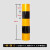 普力捷 红白反光膜黑黄立柱警示桩电线杆反光贴交通安全电力防撞反光条 60cm三黄二黑整卷50米