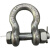 定制定制美式弓型卸扣带螺母高强度连接扣D形U型卡环卡扣锁扣起重 弓型带螺母13.5吨