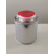 1L小口化工圆铁罐圆瓶马口铁圆罐密封罐尖嘴铁润滑油稀释剂储物罐 2L白色方罐配红盖