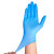 得筑工品 一次性乳胶手套 环保塑胶防护手套 s码蓝色(100只) 一盒价 