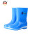 上海牌雨鞋女士中筒舒适PVC耐磨防滑防汛劳保工业防护耐腐蚀耐酸碱食品加工鞋SH559 蓝色 39