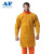 友盟 AP-6200金黄色全皮长袖围裙 焊工焊接电焊用围裙 XL码1件【可定制】