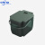 中环力安 手提茶水桶茶渣分离过滤排水桶 滑盖墨绿色套装ZHLA-8921