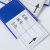 DYQT定制 定制全磁强磁力标签贴材料卡标识贴货架仓位物资库位标示分类材料卡 20*100全磁蓝色