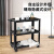 得力（deli）工具车三层工具手推车收纳柜多功能工具柜多功能移动汽车维修工具车零件柜 三层工具车DL433003