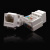 安普型六类插座模块免打电话RJ45网线面板CAT6千兆网络模块 五类直通白色