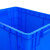 羽佳（YUJIA）塑料平口物料元件螺丝收纳长方形配件盒 4号加高蓝色 410*310*225mm