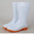 米可衫 白色雨鞋低筒16cm水鞋防滑雨靴耐磨防水胶鞋41码  1双