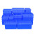 京顿JINGDUN 塑料周转箱五金工具零件盒分格箱元件分类箱收纳盒 小4格350*200*85mm
