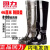适用上海雨鞋加长高筒水靴男士工作防水鞋防滑雨靴钓鱼劳 8199黑色 超高筒 44