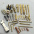 定制定制加工铜插针插孔 航空连接器插头公母铜针 pin针 水实心镀 1.6开槽公母针10个