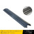 鸣固 线槽减速带 橡胶线槽板过线槽护线电缆保护槽 不带螺丝孔 PVC黑色线槽 100*13*2cm