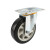 4寸5寸平板车万向轮125*38规格塑料平板车定向脚轮手推车轮 常成4寸单轴承橡胶平板车单轮