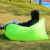 笛央充气沙发户外懒人沙发床厂家便携式沙滩睡袋折叠单人空气沙发气垫 绿色