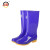 上海牌女士高筒雨靴 防滑耐磨雨鞋防水鞋 时尚舒适PVC/EVA雨鞋 户外防水防滑雨靴 SH301 蓝色 41