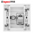 罗格朗 美淳系列白色插座面板 86型网线&TV插座ENC01/TV（定制）