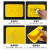 超市标签牌pvc标价牌水果展示牌促销特价贴广告夹子 黄色ABS夹+A5黄色板(10套)