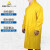 代尔塔/DELTAPLUS 407005 双面PVC涂层带袖雨披风衣版连体成人一体式雨衣防暴雨 黄色 2XL码 1件