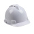 君御（Exsafety）ABS材质 带透气孔安全帽 建筑工程施工防护帽 卷边帽沿 豪华V型 白色 1502