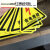 有电危险警示贴 三角形 安全标识牌  贴纸 警示牌标识牌 当心触电 4x4cm