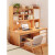 木以成居书桌书架一体桌子家用学生学习写字卧室工作台式电脑桌书柜 (抽屉款)枫木色120cm