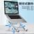 ZNNCO 笔记本电脑支架立式升降苹果MacBook散热底座手提办公桌面增高托置物配件华为联想小米 【雅白】10档高度调节丨自由升降丨 可折叠便携式
