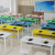 学校辅导班中小学生课桌椅组合培训桌单双人学生书桌 双层长120*宽40*高75 加固型 颜