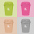 科力邦（Kelibang） 垃圾桶 大号塑料户外垃圾桶 带盖工业商用环卫垃圾桶加厚翻盖 30L带盖 KB1033 玫红色