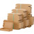 冇力--快递纸箱飞机盒【3层特硬纸壳100个装】邮政打包盒加厚纸箱150*150*50 mm