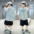 迪士尼（Disney）童装男童套装夏季新款儿童运动套装休闲大童男生短袖夏季两件套 绿色 170 码建议身高160-170cm 14-15