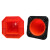 立采 pvc路锥交通安全警示反光锥形桶 pvc圆锥红白像塑底76cm高 1个价