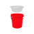 干湿过滤分离带滤网垃圾桶大号厨房厨余茶水茶叶沥水水桶篮桶 白色100K型+沥水篮