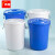 隽然 储水桶大白桶塑料桶带盖加厚胶桶白色储水化工桶 100L白色