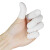 厚创 乳胶手指套 一次性工业橡胶劳保 美容美甲粉笔点钞手指套 白色(手卷) 中码/400个